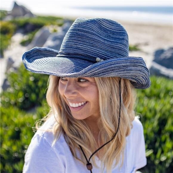 Women\'s Sunset Hat Rustic Shapable Brim Hat, Denim main image 4